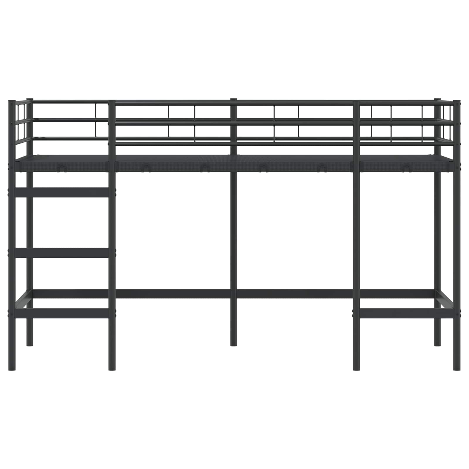 Okvir Krevet za Dječji Loft Crna 99,5 x 190 cm Čelik