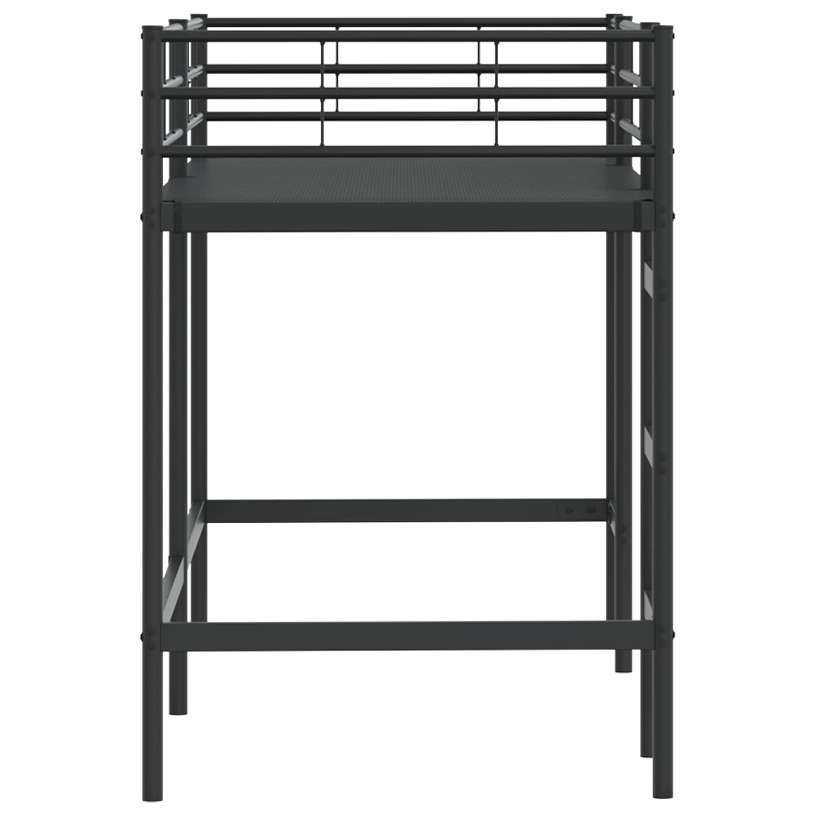 Okvir Krevet za Dječji Loft Crna 99,5 x 190 cm Čelik
