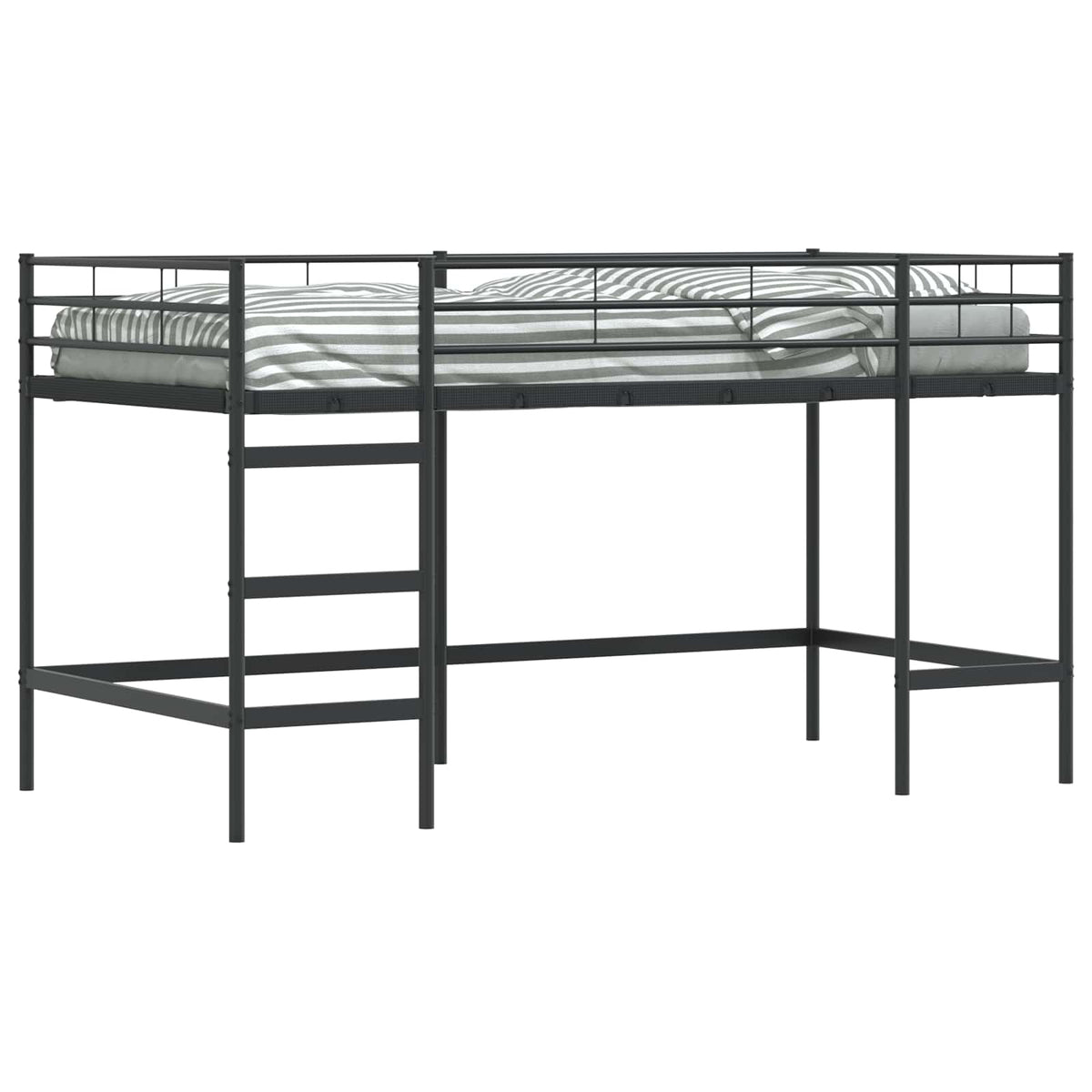 Okvir Krevet za Dječji Loft Crna 99,5 x 200 cm Čelik