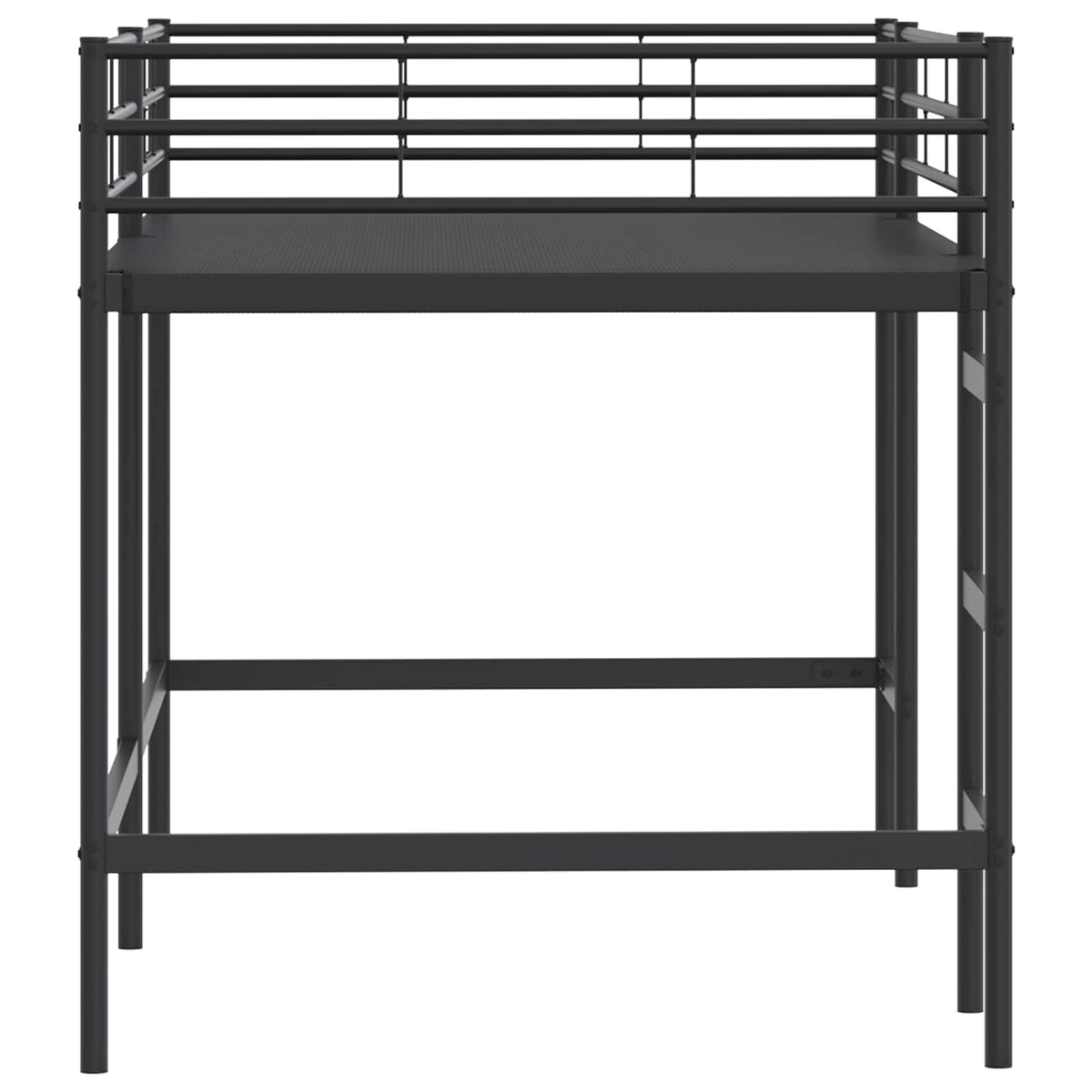 Okvir Krevet za Dječji Loft Crna 107 x 200 cm Čelik