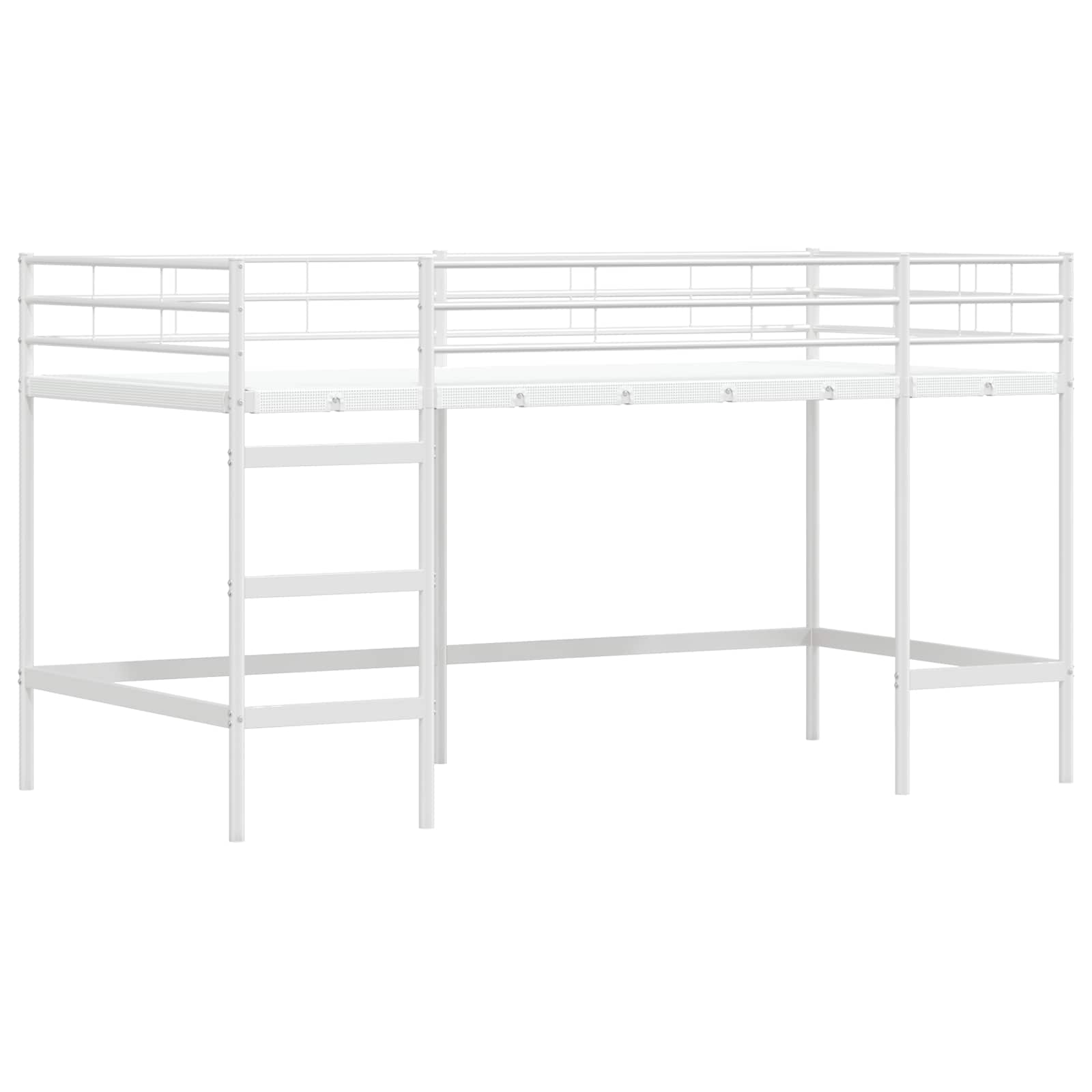 Okvir Krevet za Dječji Loft Bijelo 79,5 x 200 cm Čelik