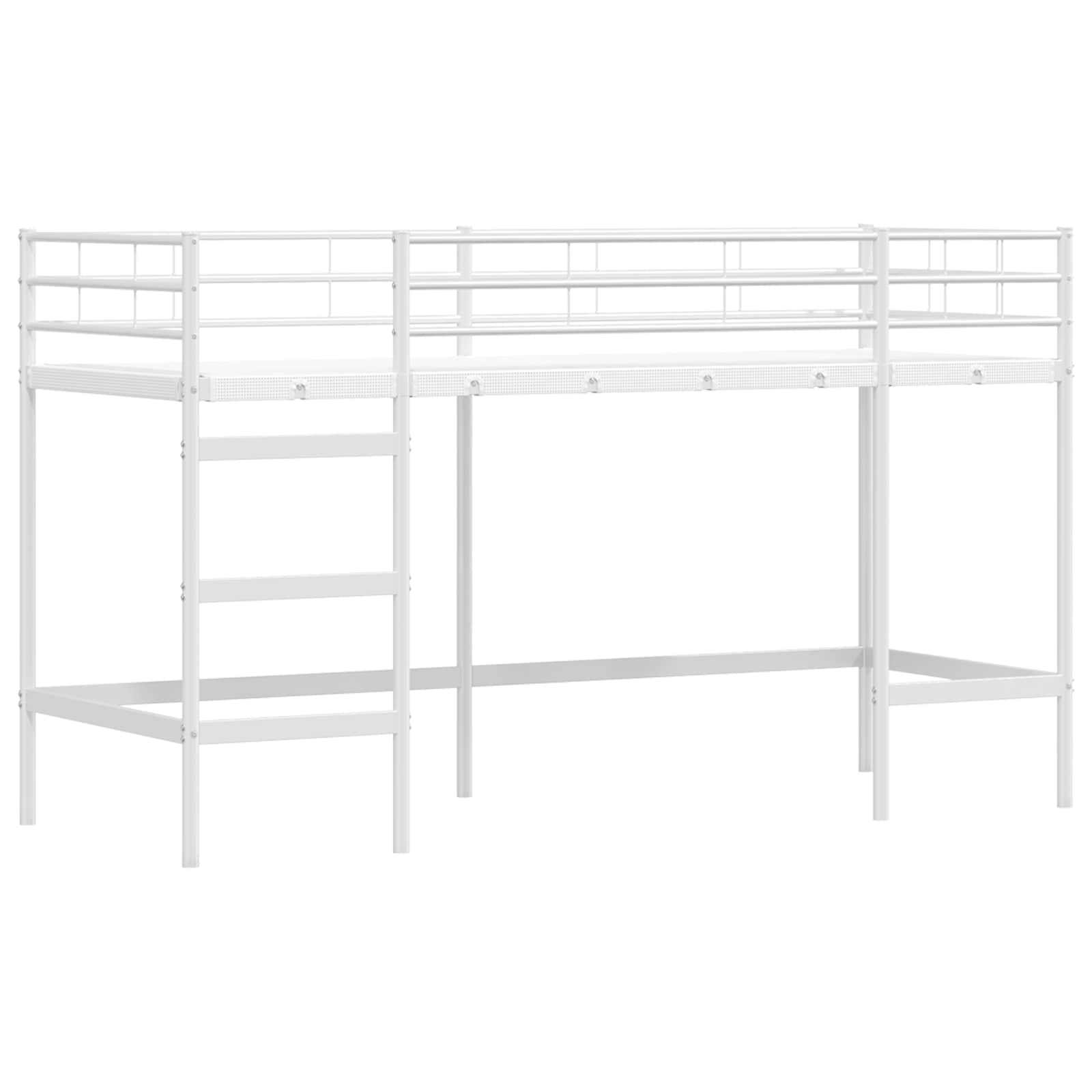 Okvir Krevet za Dječji Loft Bijelo 99,5 x 190 cm Čelik
