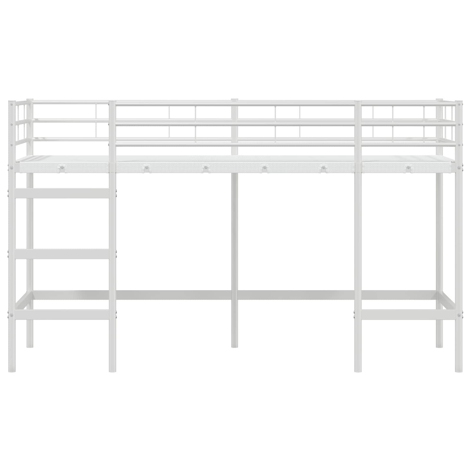 Okvir Krevet za Dječji Loft Bijelo 99,5 x 190 cm Čelik