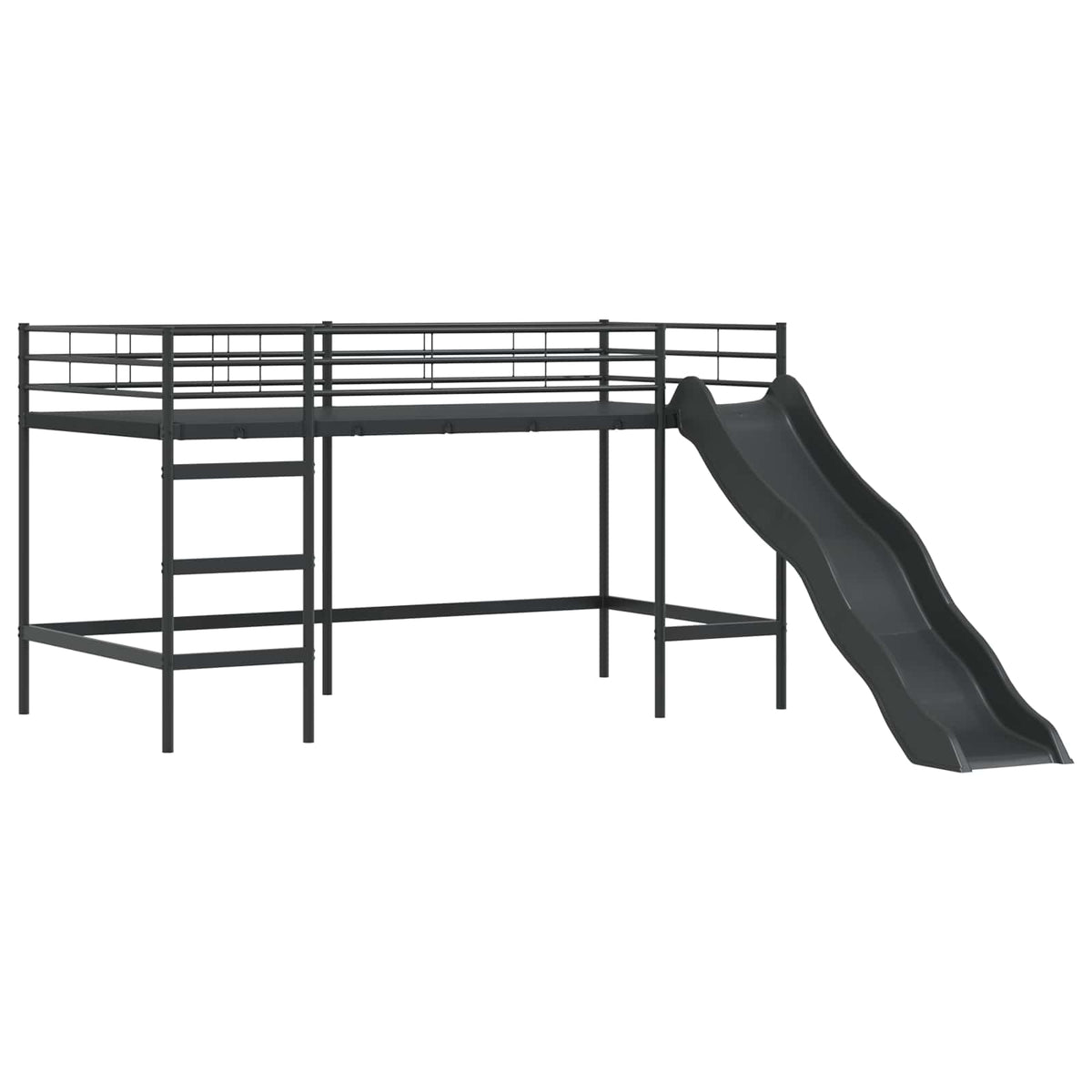 Okvir Krevet za Dječji Loft Crna 107 x 200 cm Metal