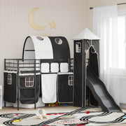 Okvir Krevet za Dječji Loft Crna 75 x 190 cm Metal