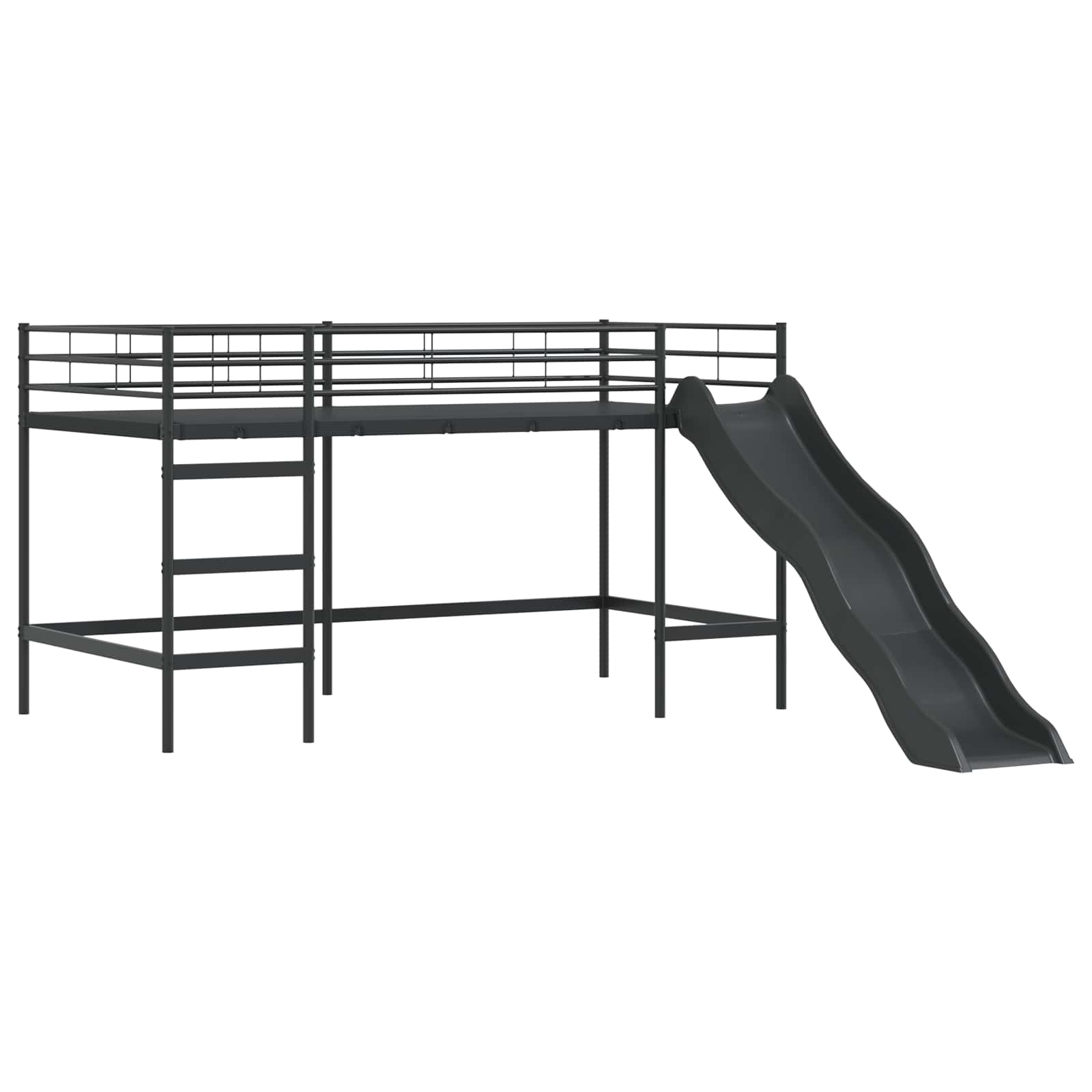 Okvir Krevet za Dječji Loft Crna 80 x 200 cm Metal