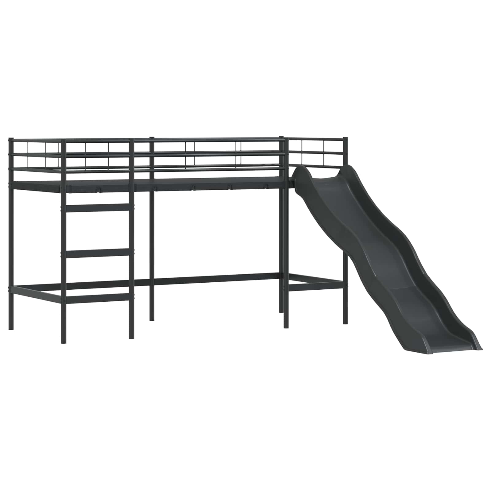Okvir Krevet za Dječji Loft Crna 90 x 190 cm Metal
