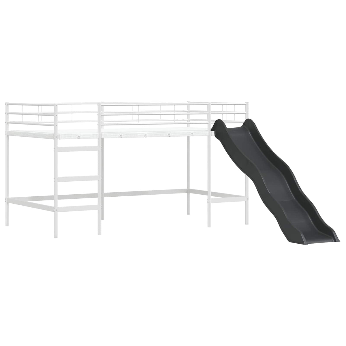Okvir Krevet za Dječji Loft Bijela i Plava 90 x 200 cm Metal