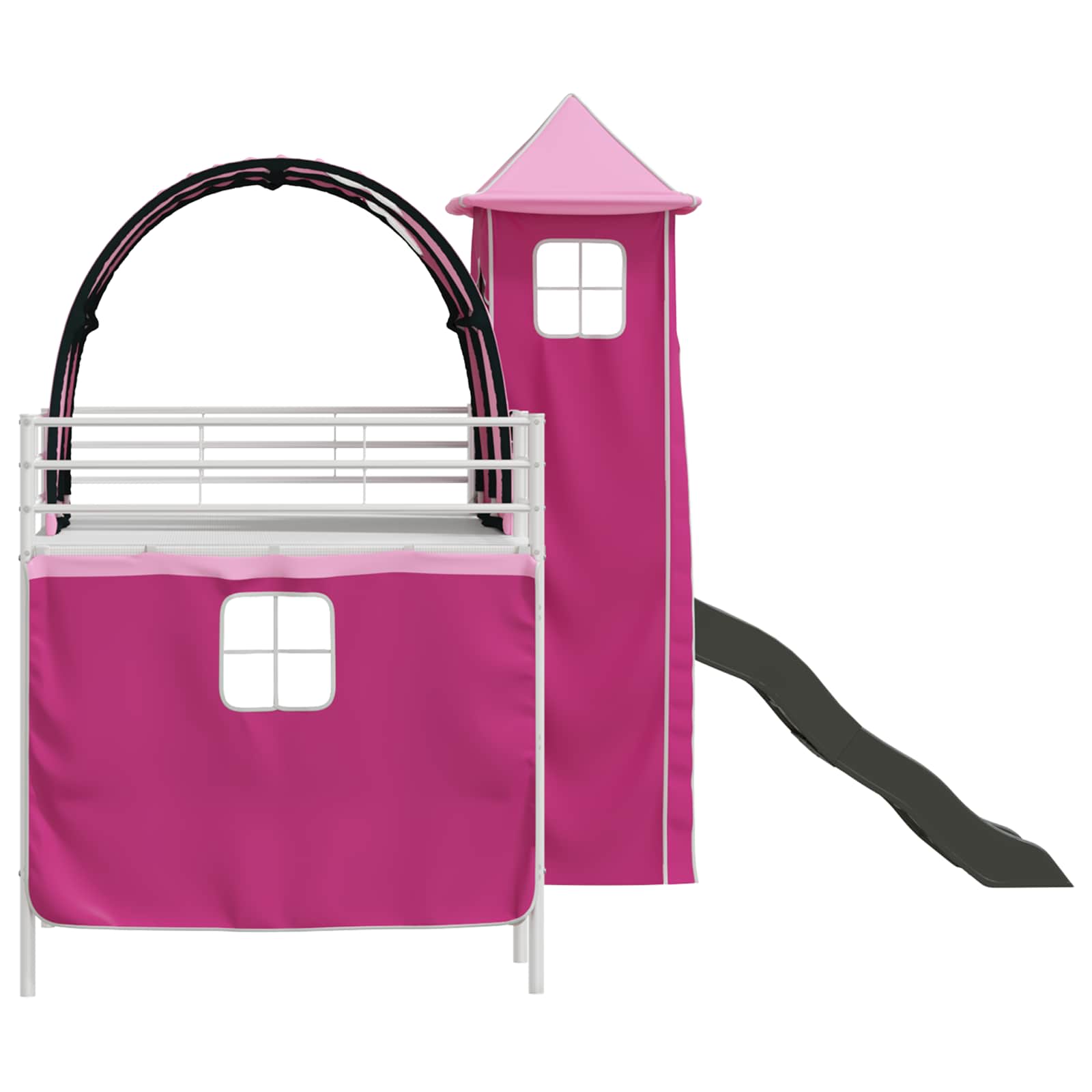Okvir Krevet za Dječji Loft Bijela i roza 100 x 200 cm Metal
