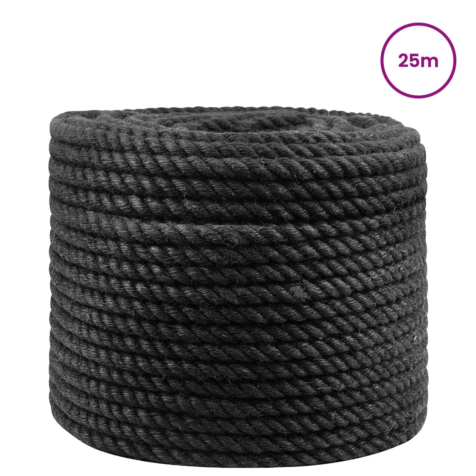 Uže od jute 14 Crna 100% Juta Tossa