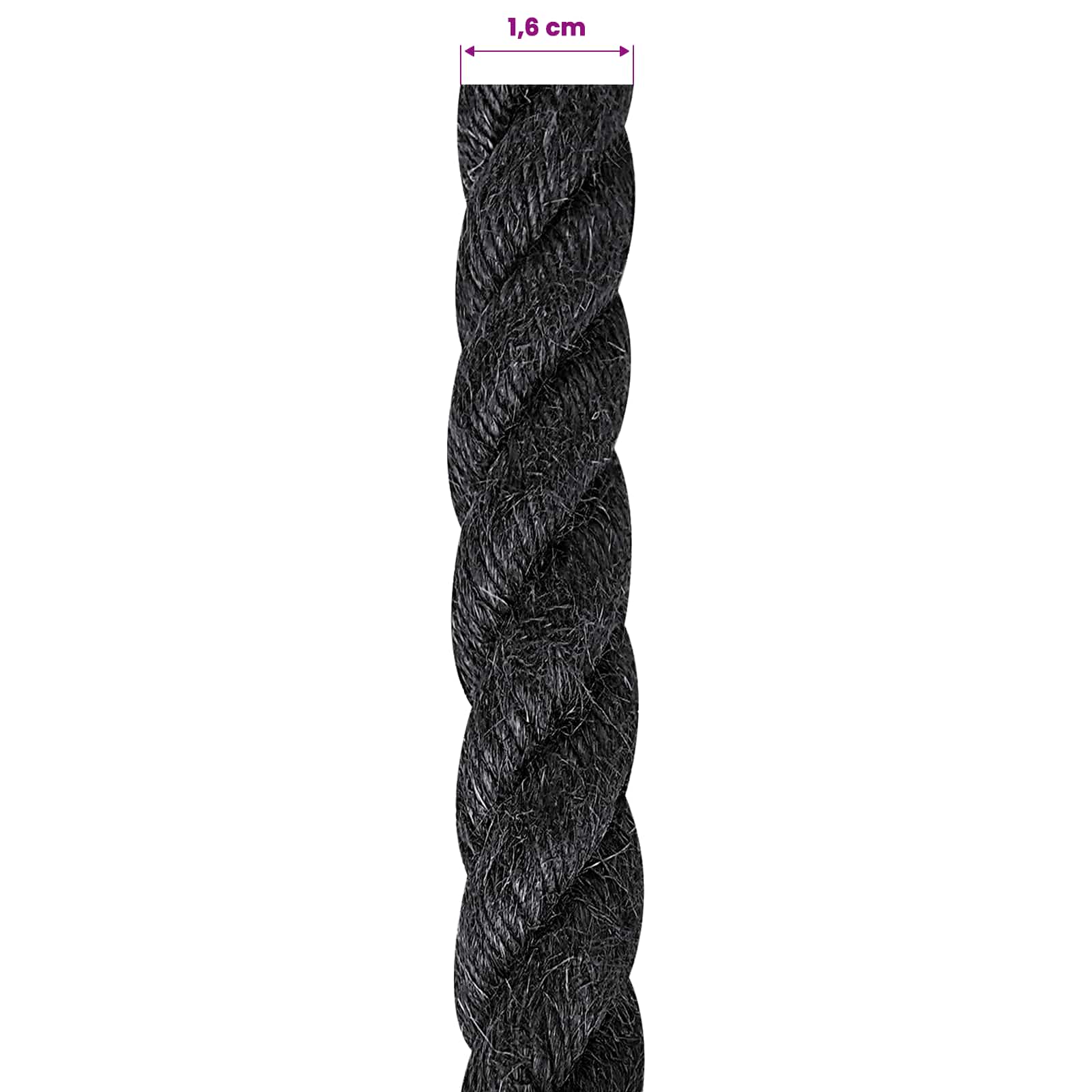 Uže od jute 16 Crna 100% Juta Tossa