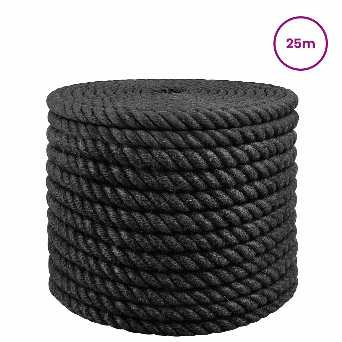 Uže od jute 20 Crna 100% Juta Tossa