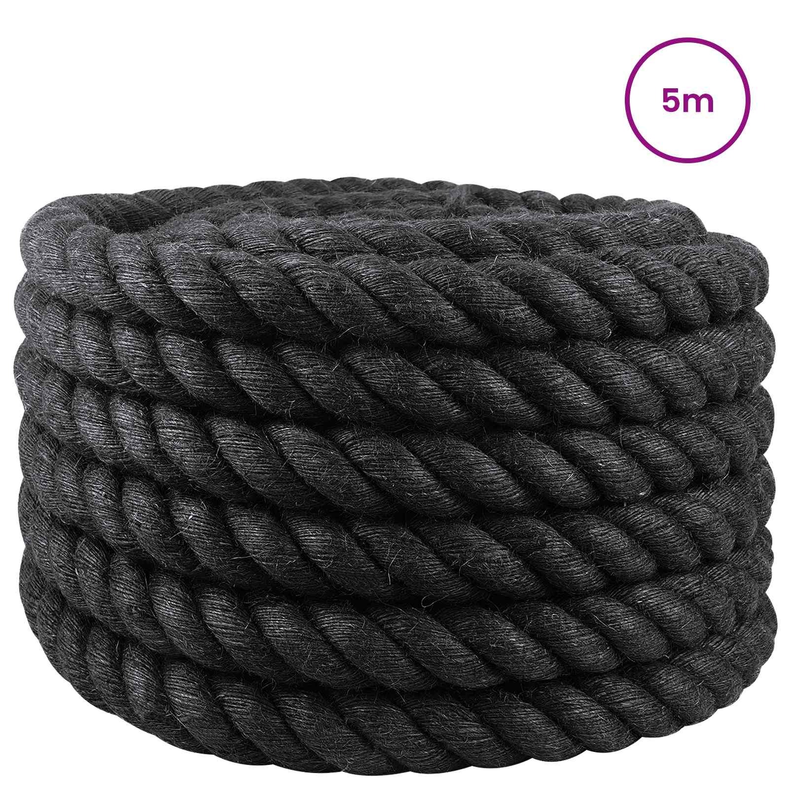 Uže od jute 40 Crna 100% Juta Tossa
