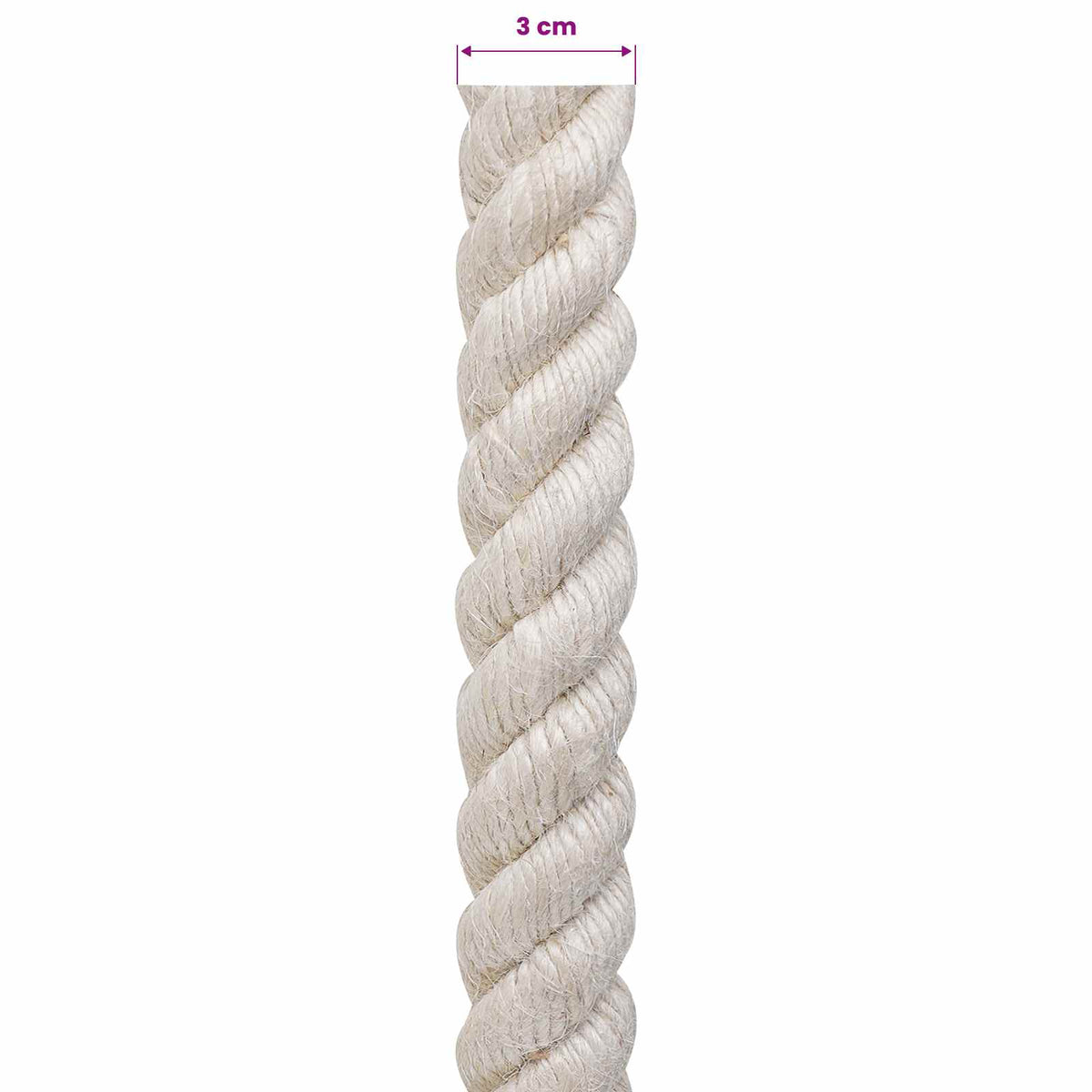 Uže od jute 30 Bijela 100% Juta Tossa