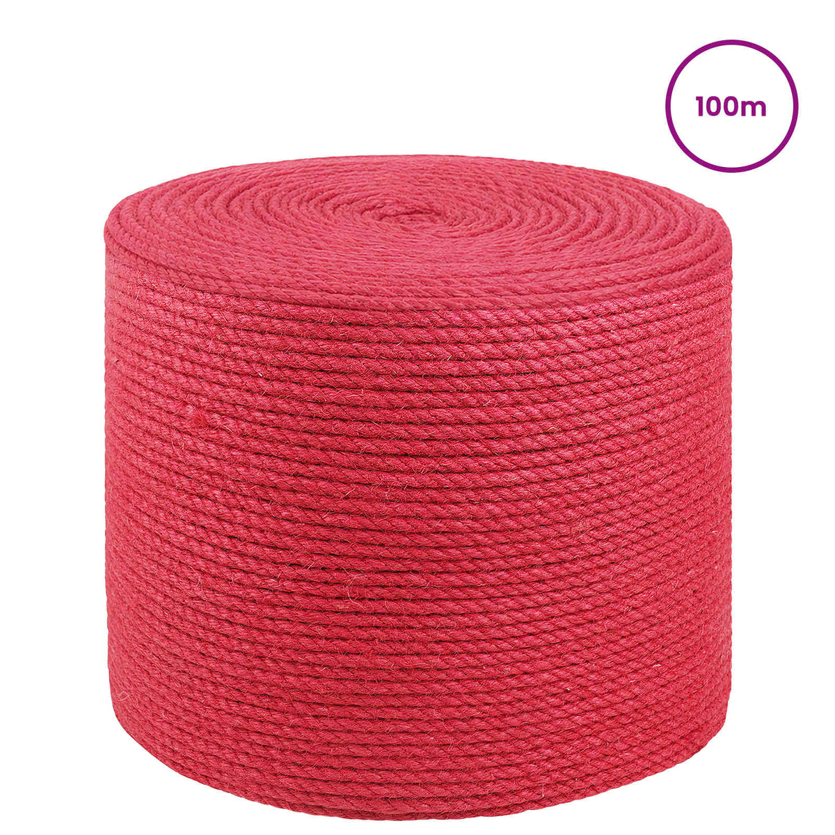 10 kom. 2 mm Crvena 100% Juta Tossa