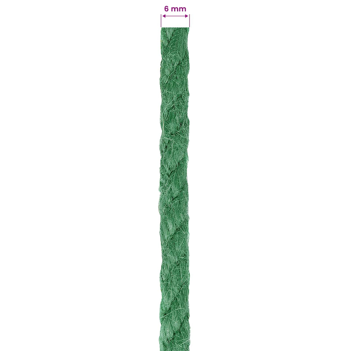 Uže od jute 6 mm Zelena 100% Juta Tossa