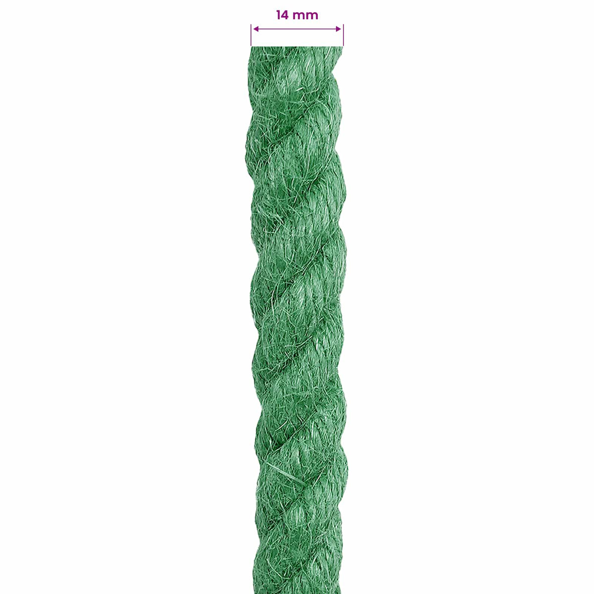 Uže od jute 14 mm Zelena 100% Juta Tossa
