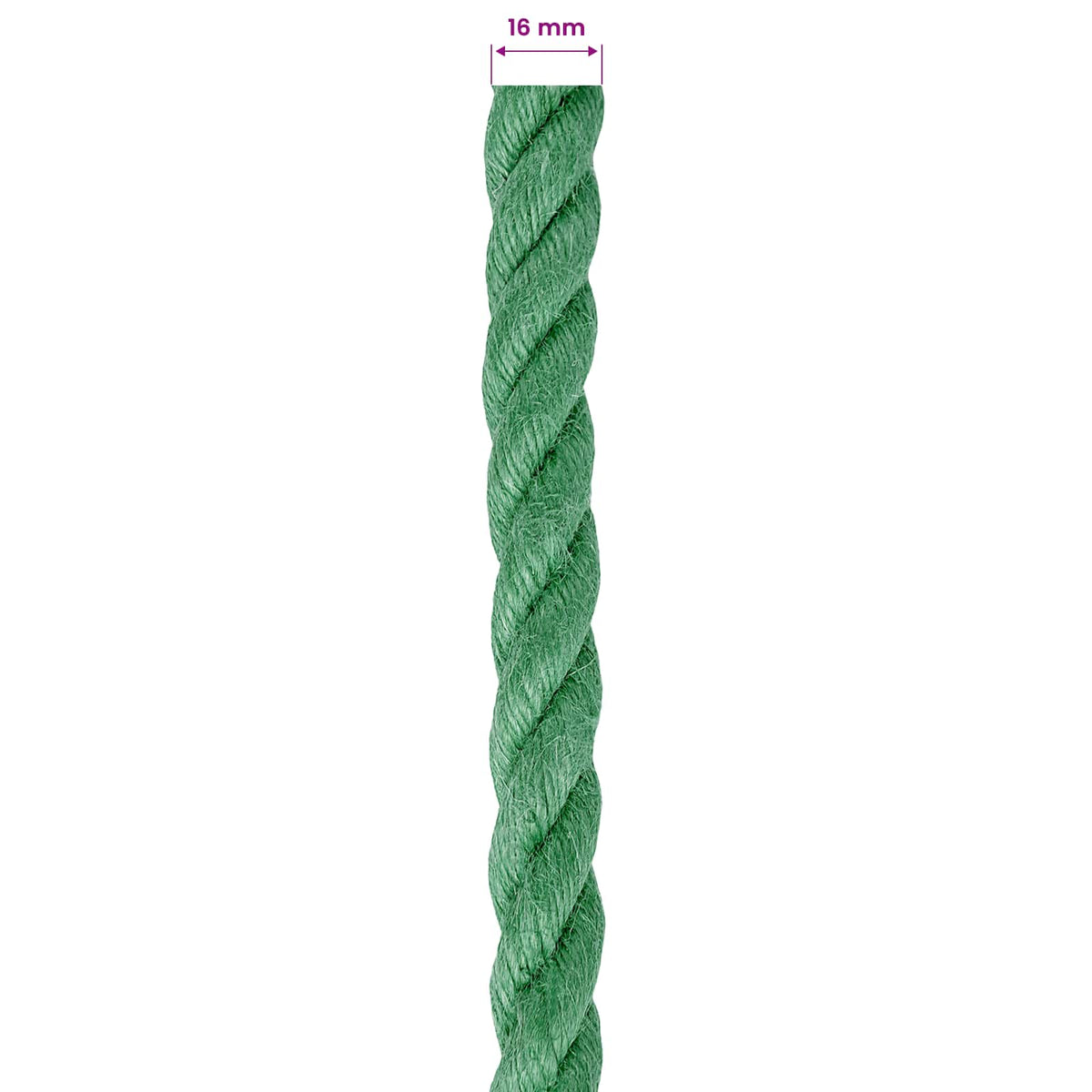 Uže od jute 16 mm Zelena 100% Juta Tossa