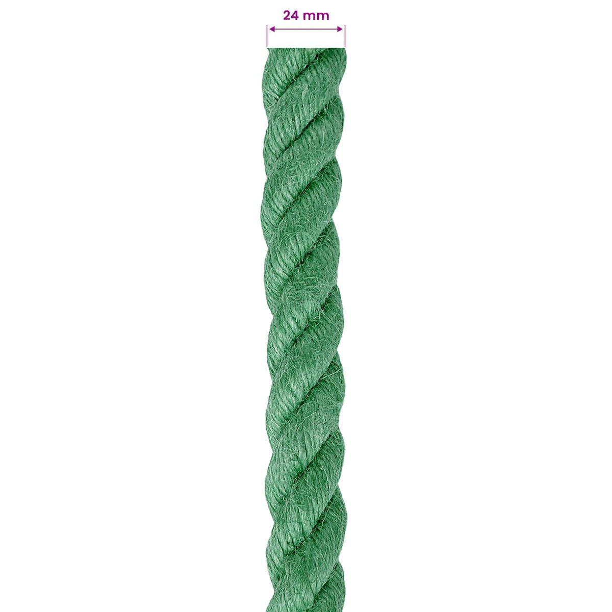 Uže od jute 24 mm Zelena 100% Juta Tossa