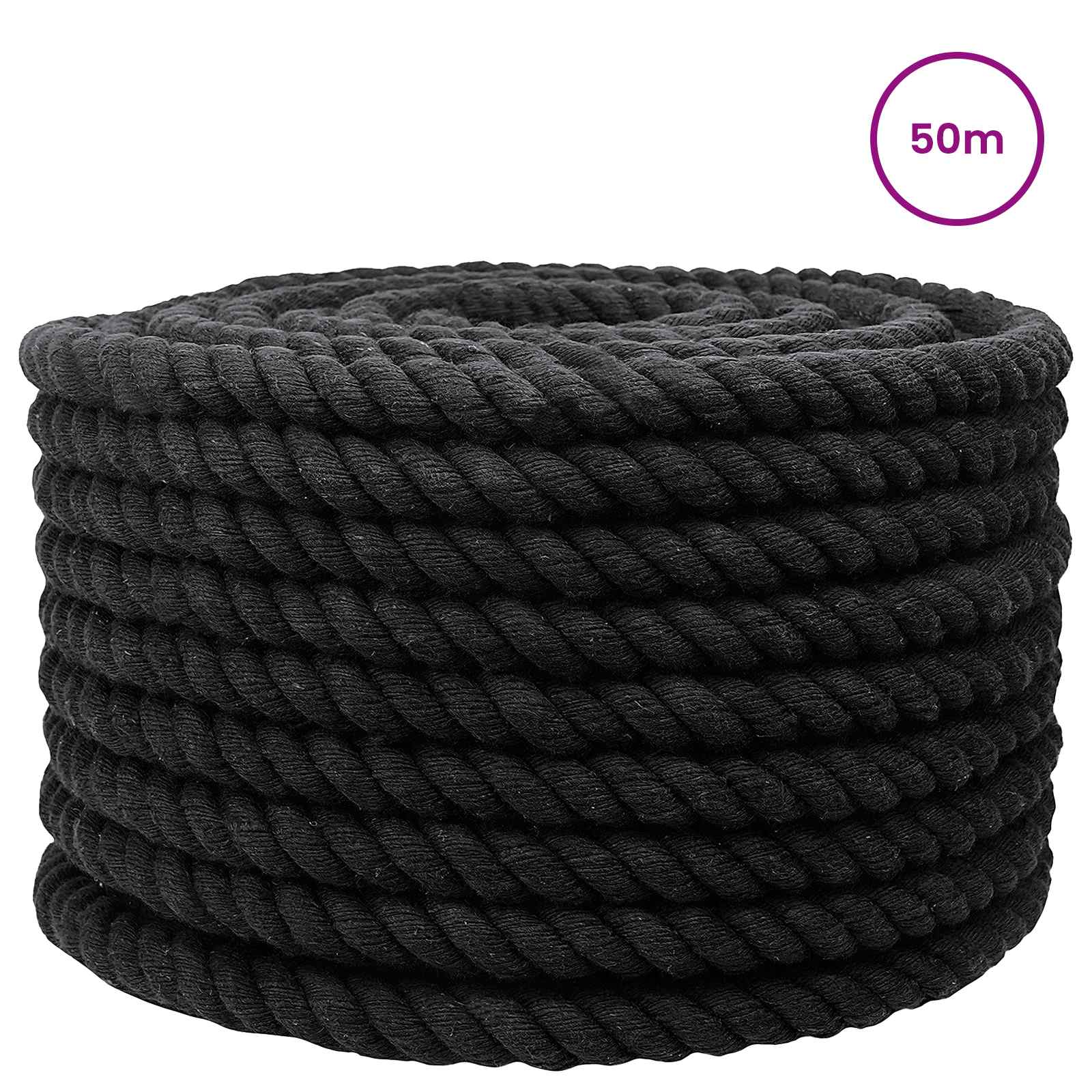 Konop Crna 2,4 x 2,4 x 5000 cm Pamuk