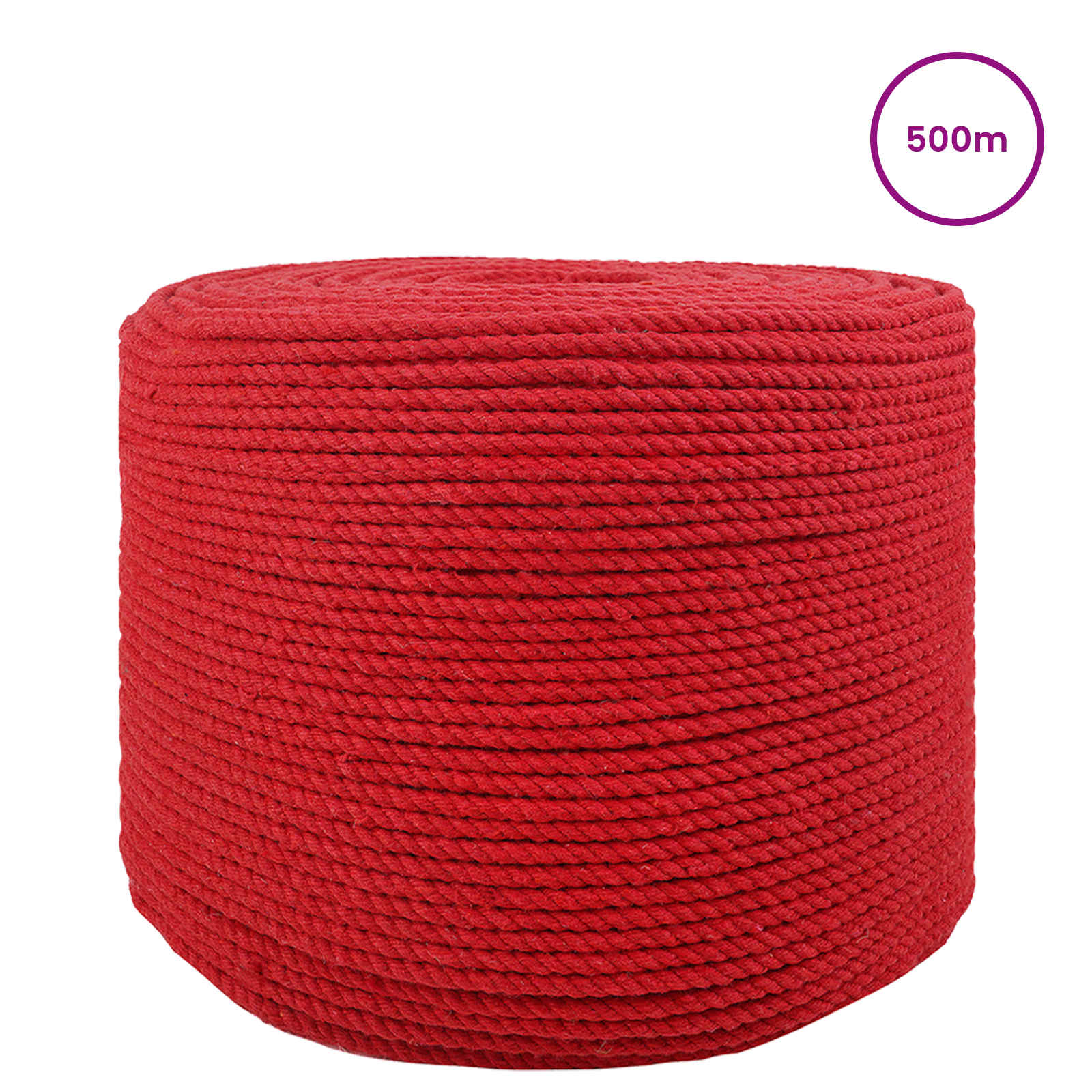 Konop Crvena 0,8 x 0,8 x 50000 cm Pamuk