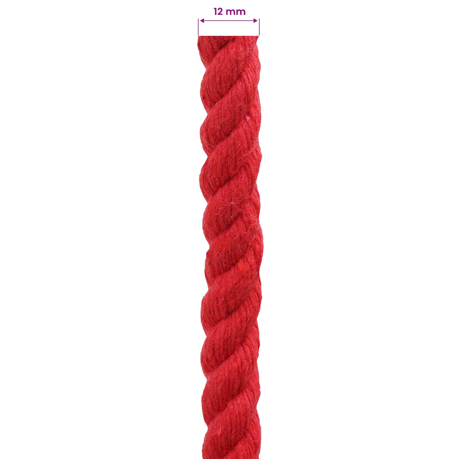 Konop Crvena 1,2 x 1,2 x 2500 cm Pamuk