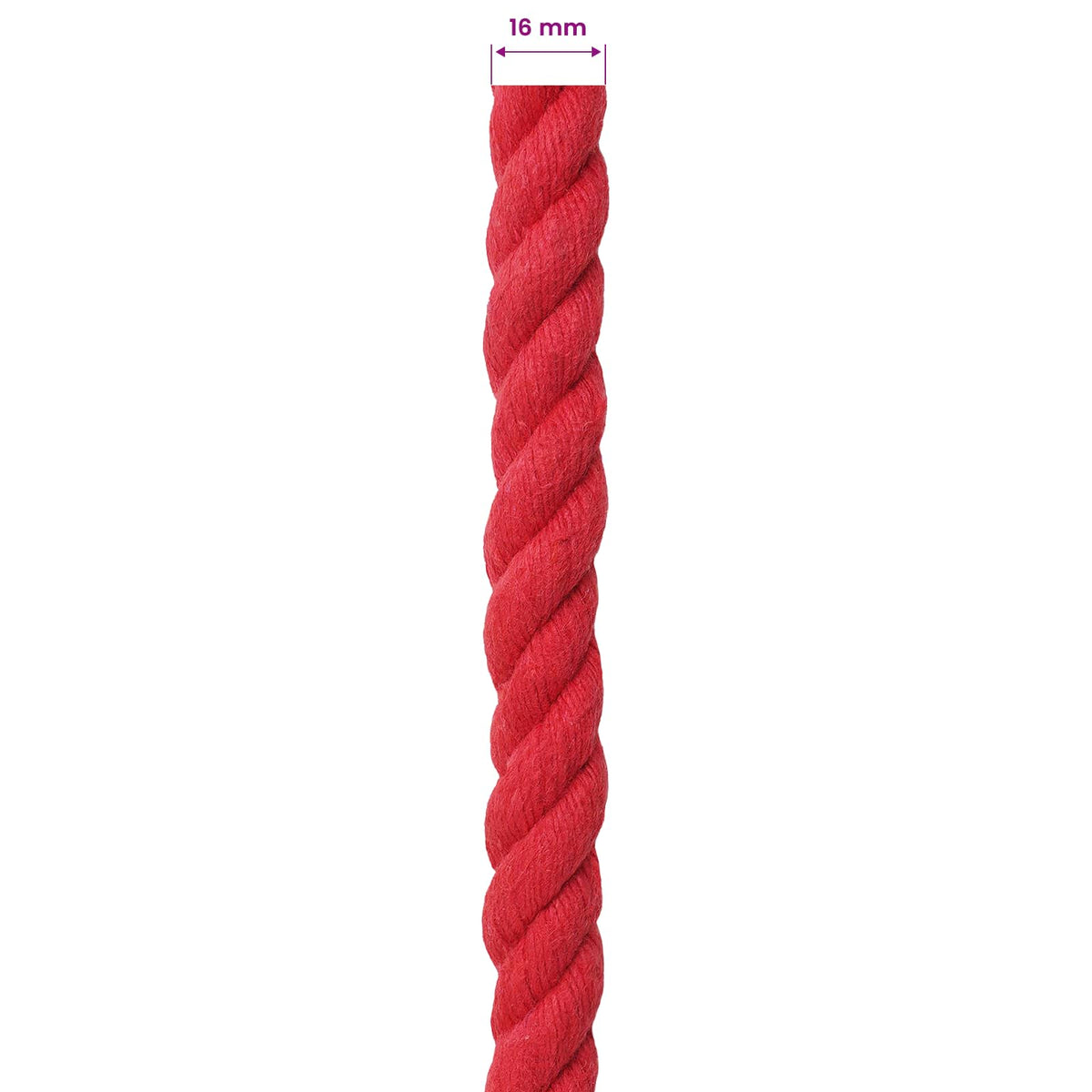 Konop Crvena 1,6 x 1,6 x 2500 cm Pamuk
