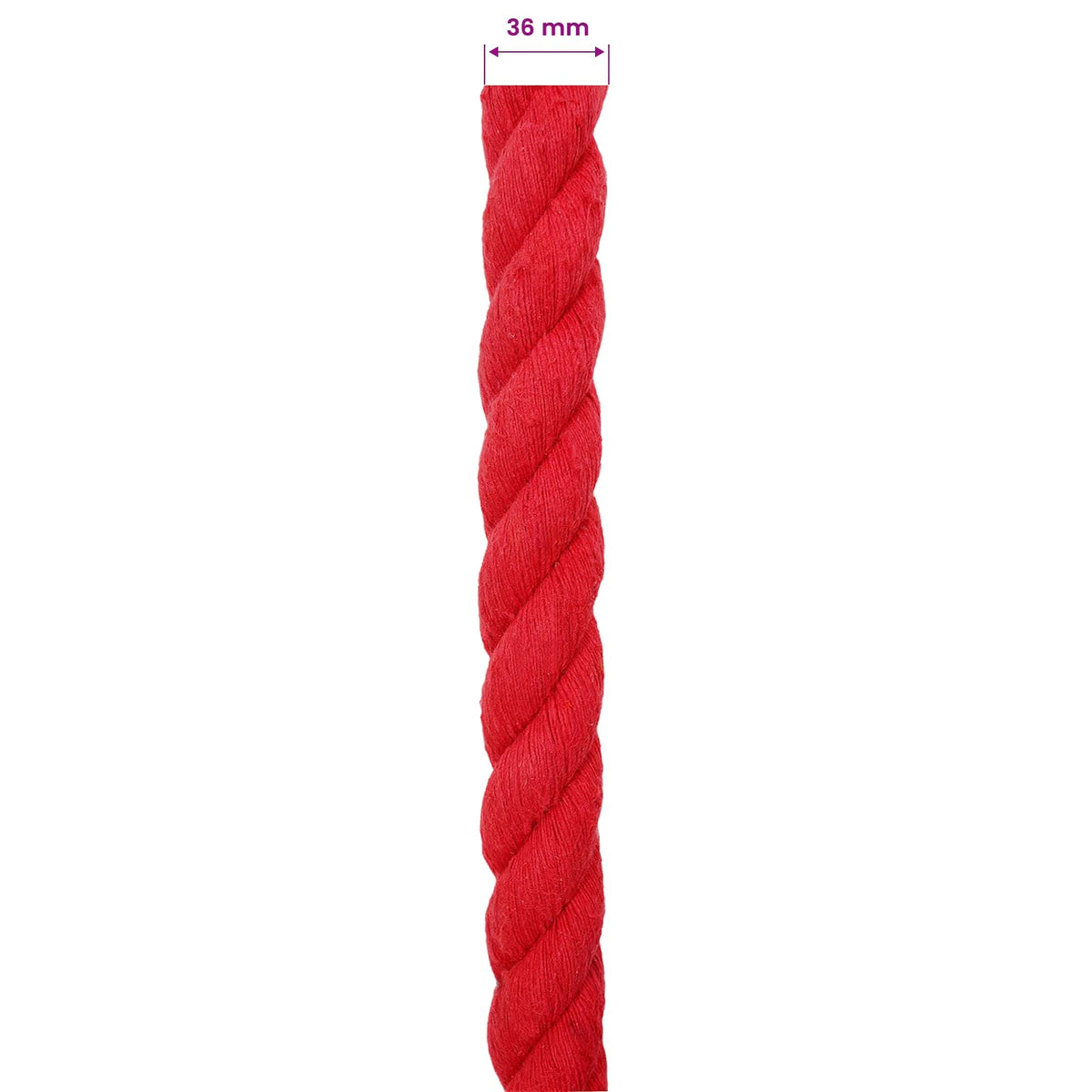 Konop Crvena 3,6 x 3,6 x 1000 cm Pamuk