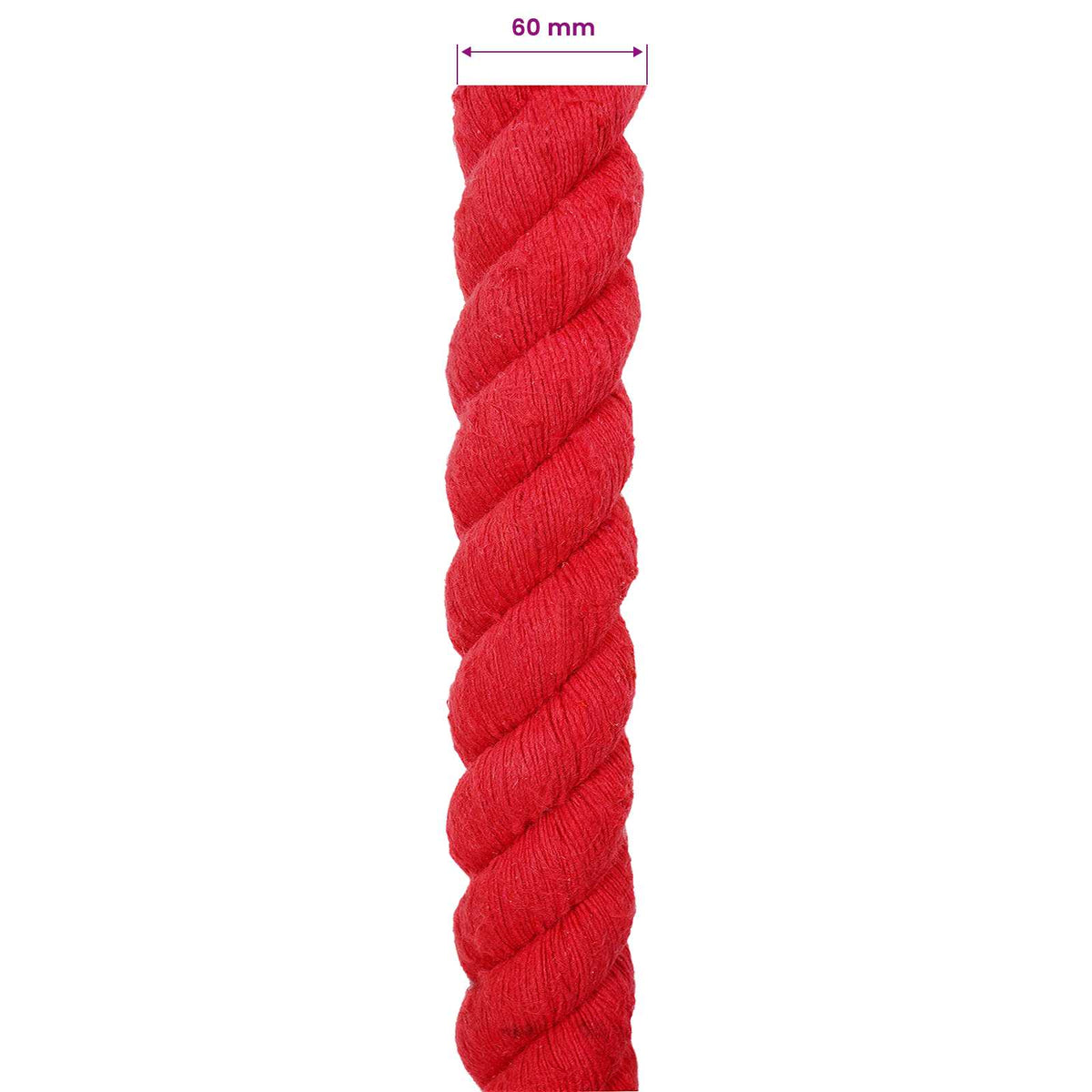 Konop Crvena 6 x 6 x 500 cm Pamuk
