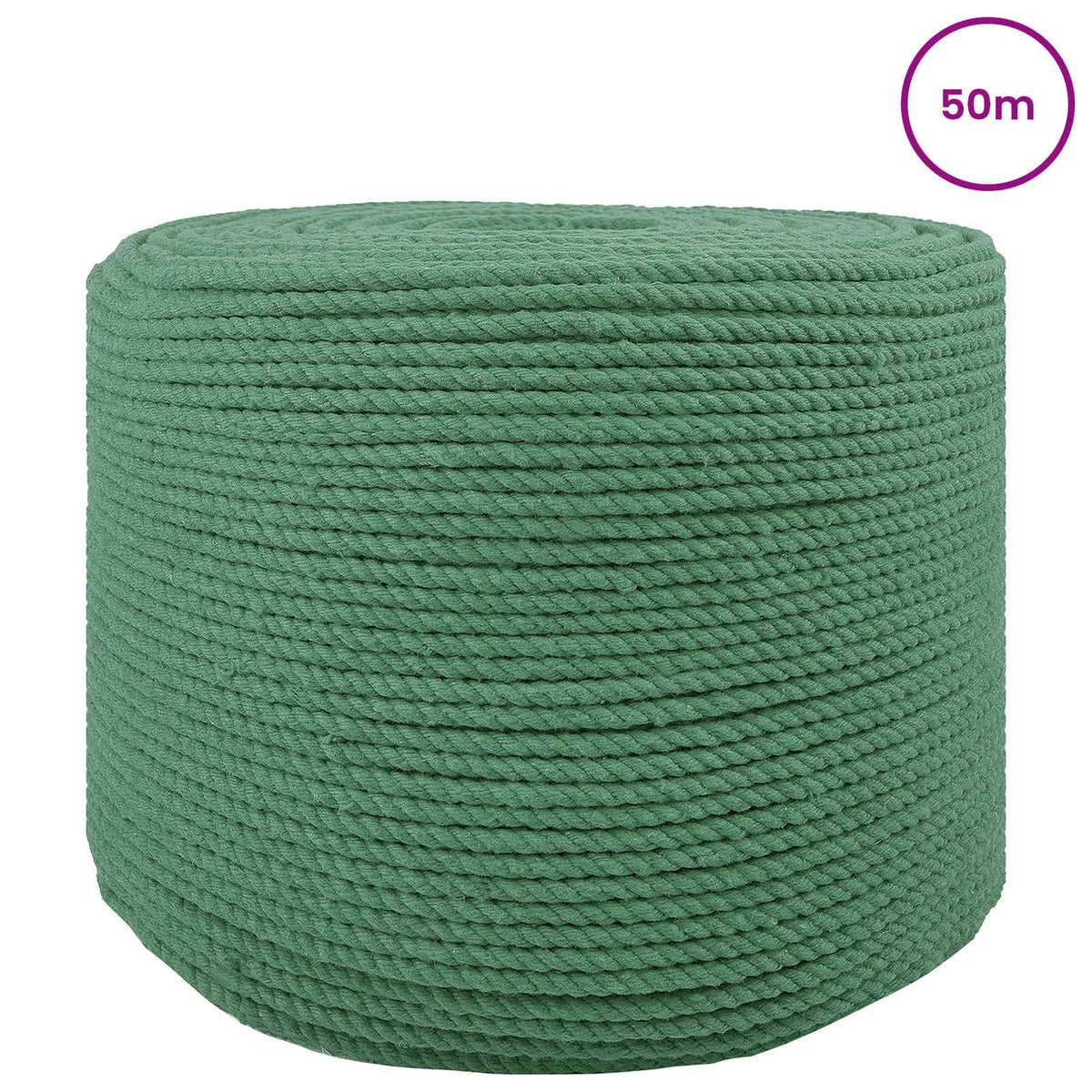Pametna uže 4 mm 50 m Zelena 100% Pamuk