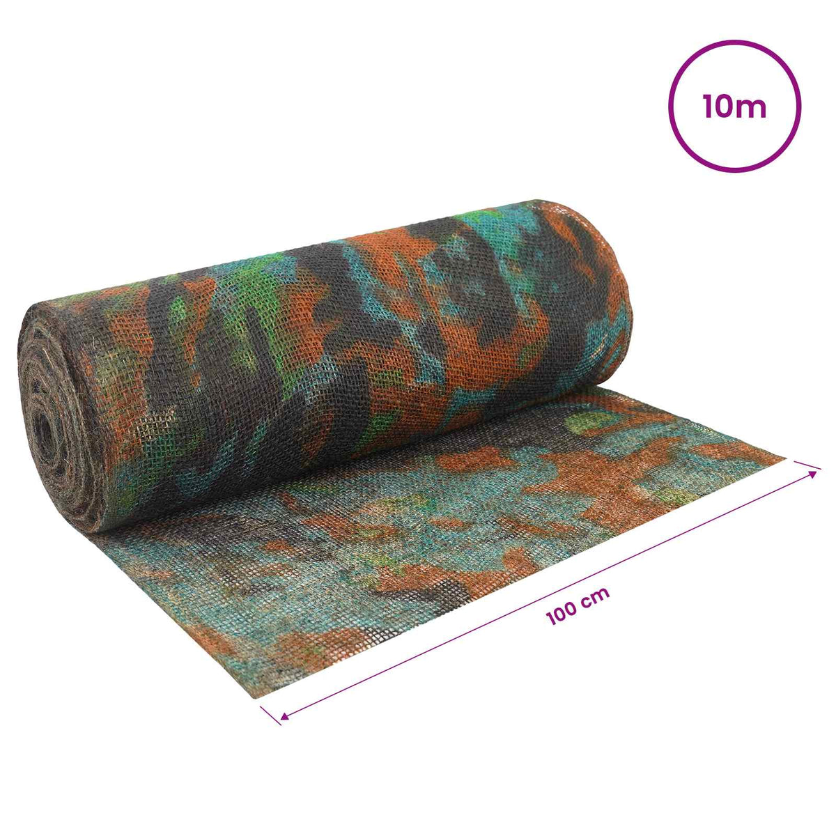 Jutena rola 100 x 1000 cm Maskirna