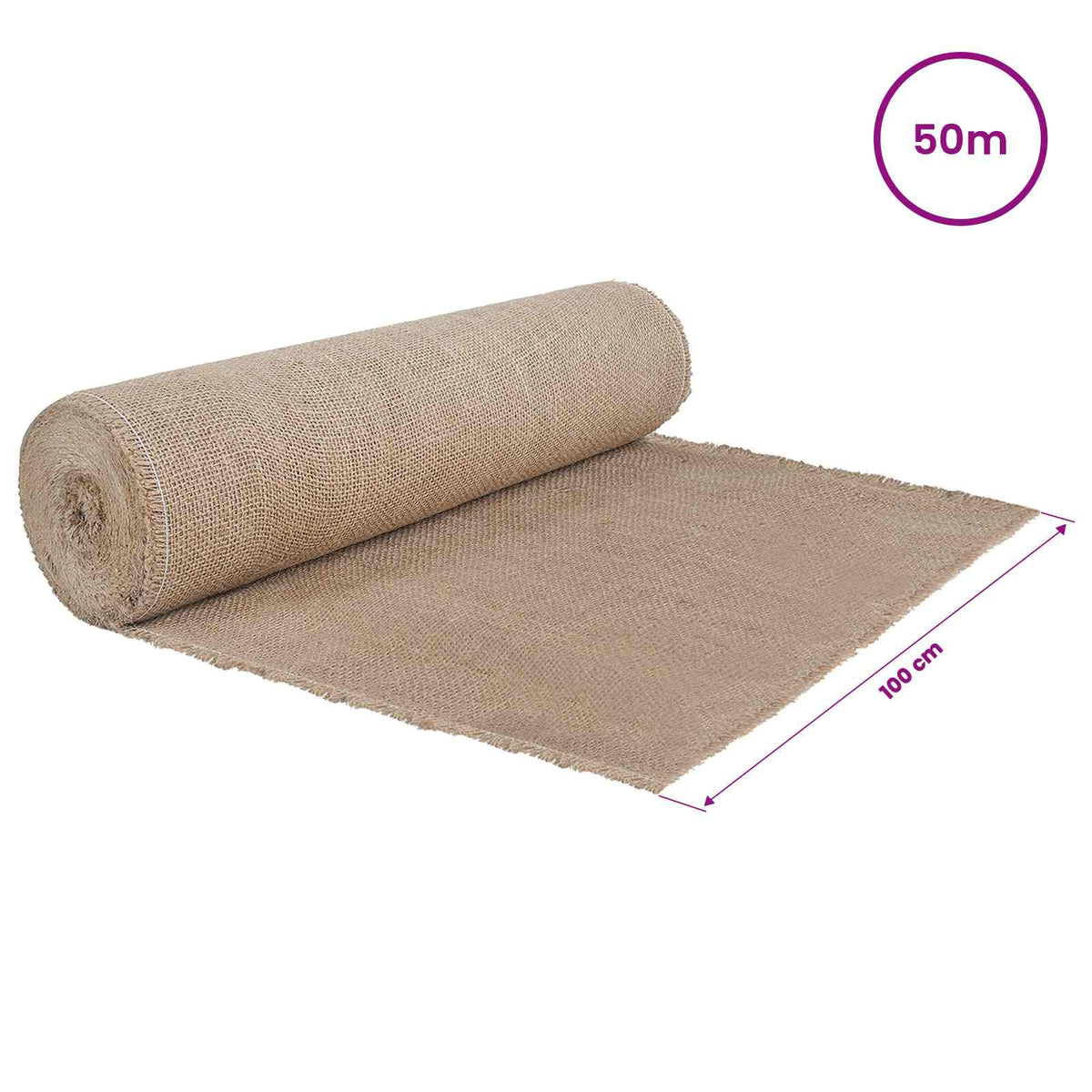Jutena rola 100 x 5000 cm Prirodna