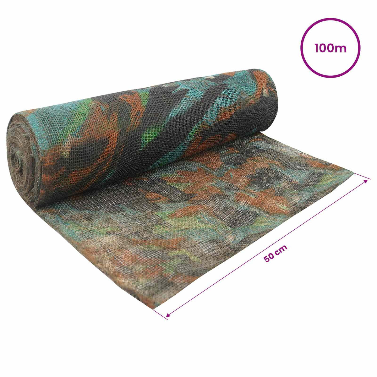 Jutena rola 50 x 10000 cm Maskirna