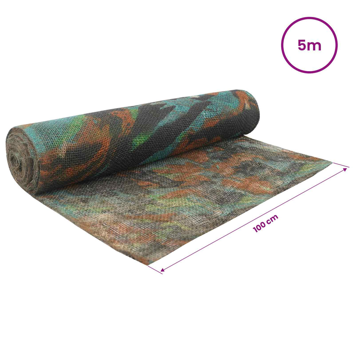 Jutena rola 100 x 500 cm Maskirna