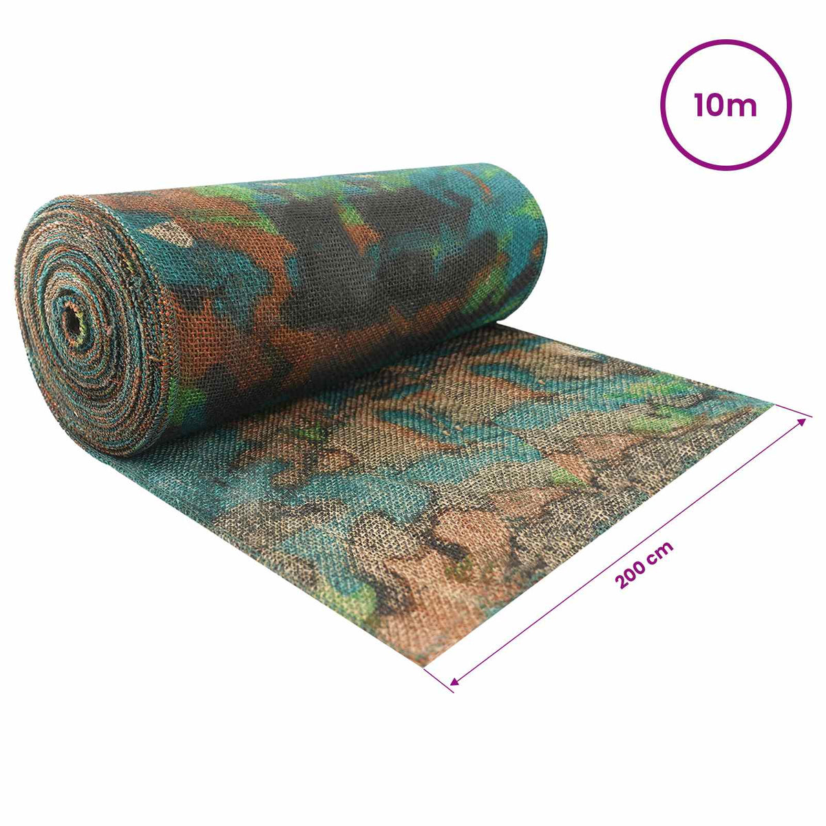 Jutena rola 200 x 1000 cm Maskirna