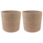 Set saksija za biljke 2 pcs Prirodna Ø 21 x 21 cm 100% Jut