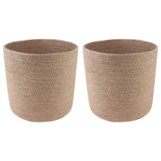 Set saksija za biljke 2 pcs Prirodna Ø 28 x 28 cm 100% Jut