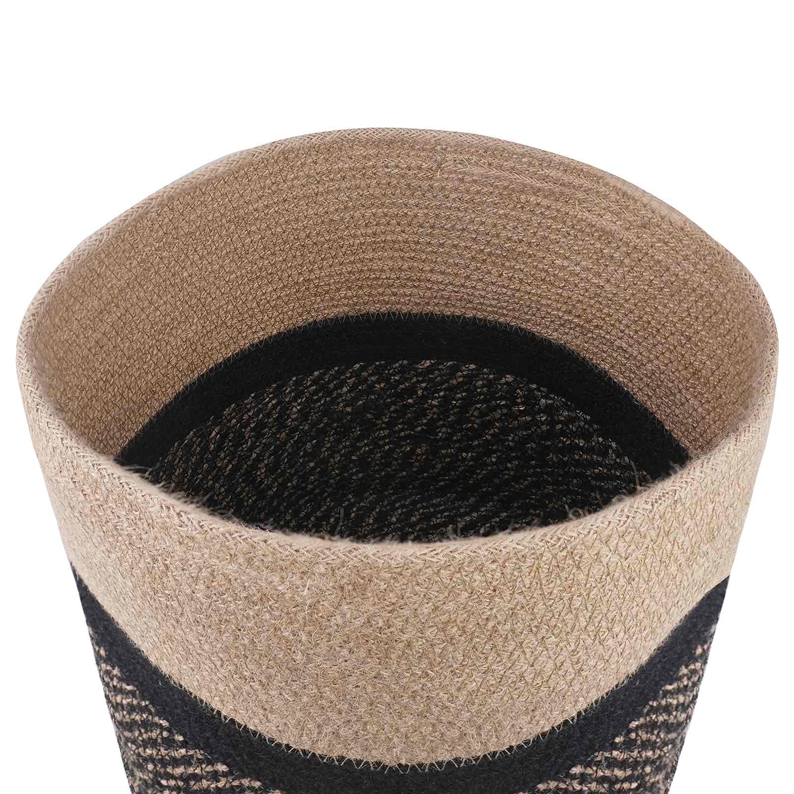 Set saksija za biljke 2 pcs Prirodna i crna Ø 28 x 28 cm