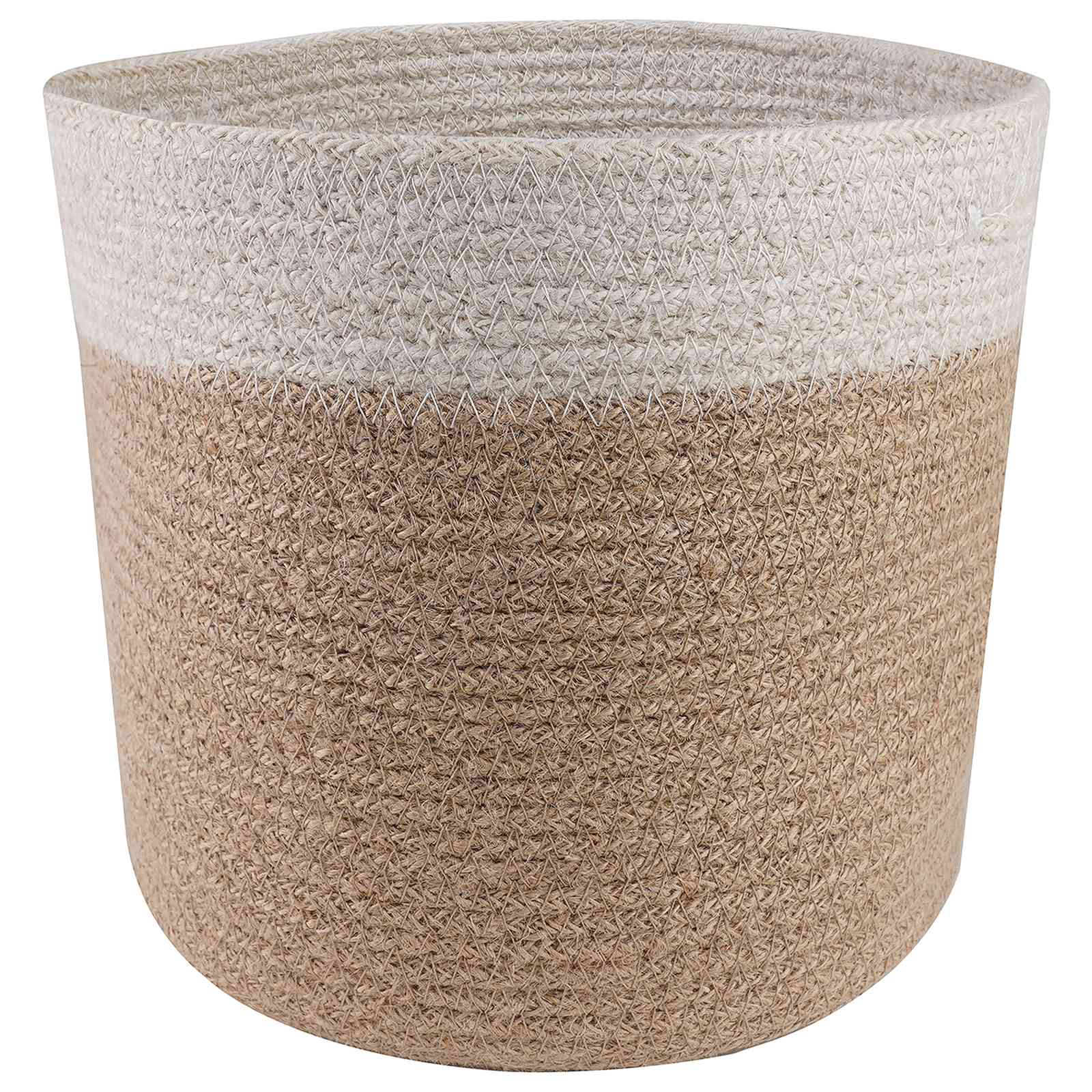 Set saksija za biljke 2 pcs Prirodna i bijela Ø 28 x 28 cm
