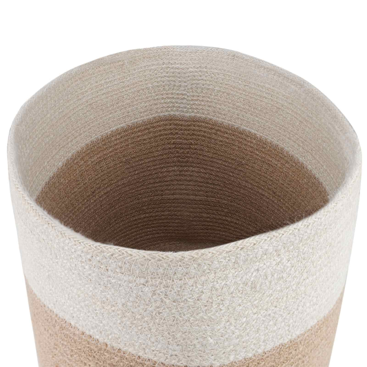 Set saksija za biljke 2 pcs Prirodna i bijela Ø 28 x 28 cm