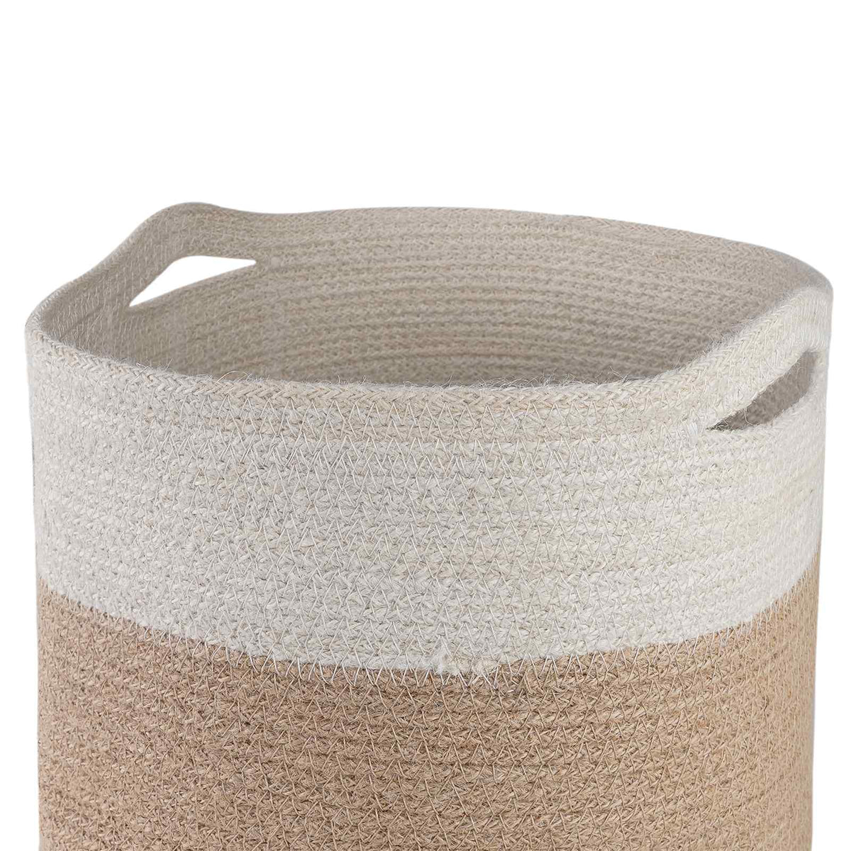 Set saksija za biljke 2 pcs Prirodna i bijela Ø 28 x 28 cm