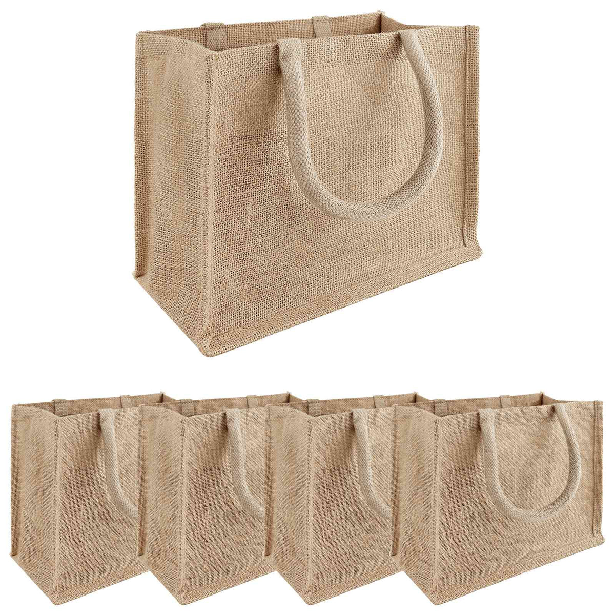 Torbe od jute 5 Prirodna 26 x 22 x 14 cm 100% Jut