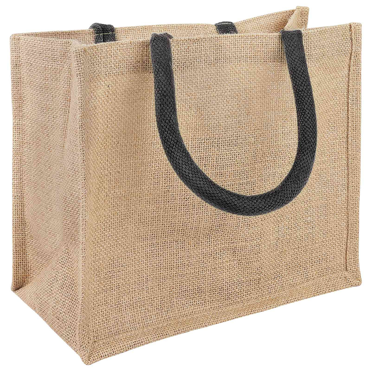 Torbe od jute 5 Prirodna i crna 26 x 22 x 14 cm 100% Jut
