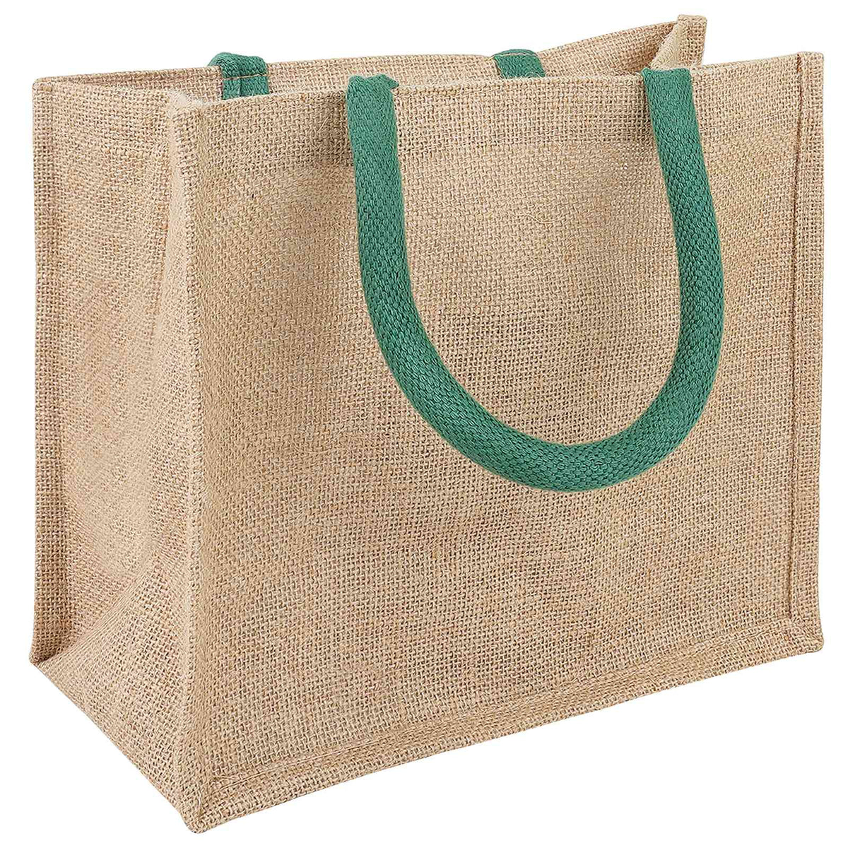 Torbe od jute 5 Prirodna i zelena 26 x 22 x 14 cm 100% Jut