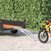 Ramp za motocikle Srebrno 180 x 28 x 5 cm Aluminij