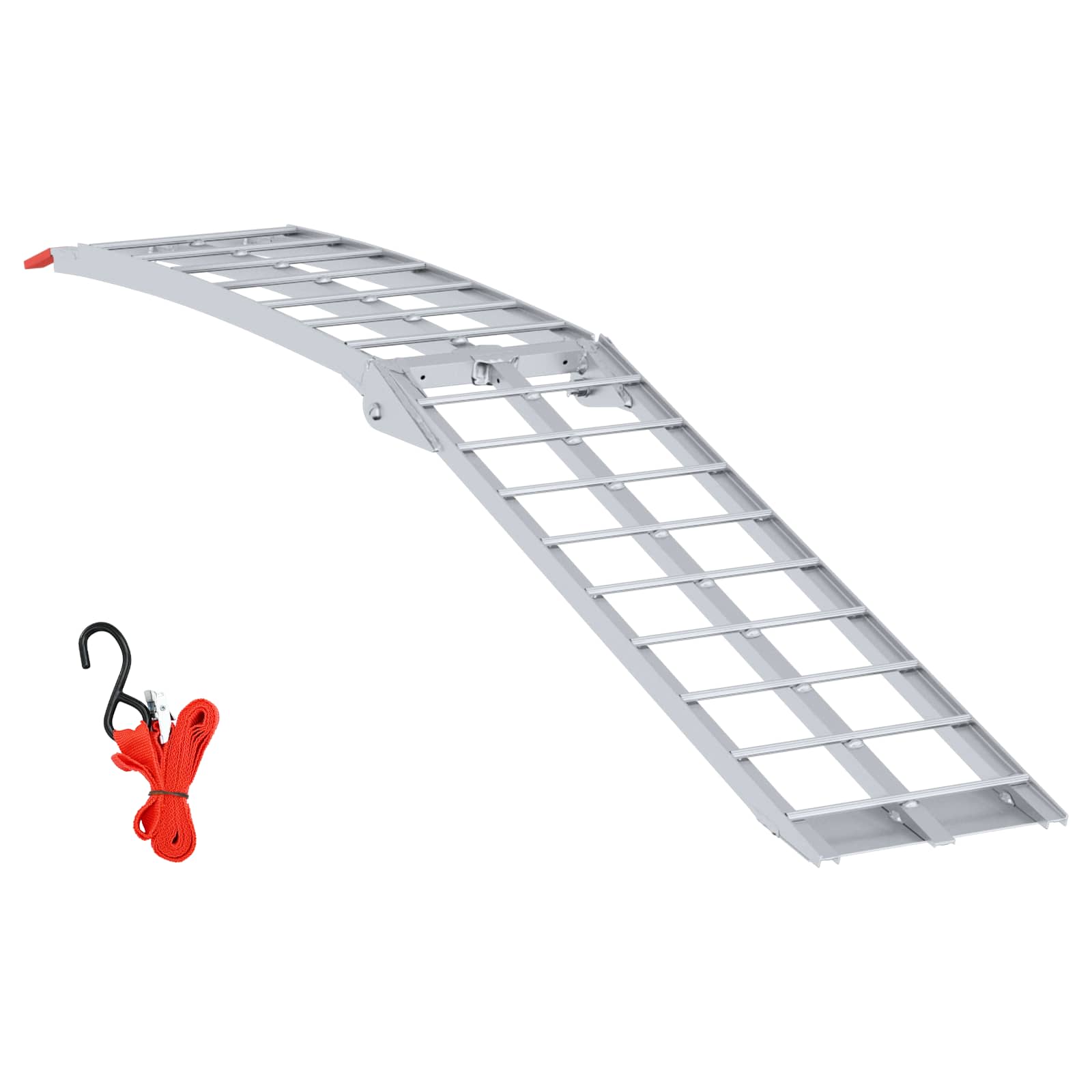 Ramp za motocikle Srebrno 180 x 28 x 5 cm Aluminij