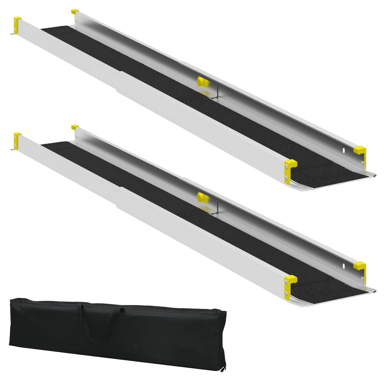 Rampu za invalidska kolica 270 kg 2 pcs Crna 152 x 19 x 5,5 cm
