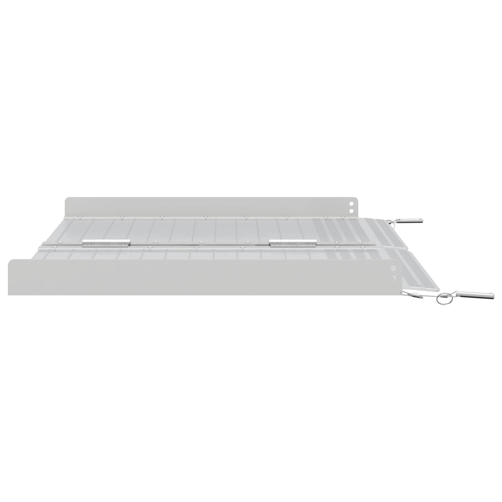 Rampu za Kolica 270 kg Srebrno 62 x 73 x 5 cm Aluminij