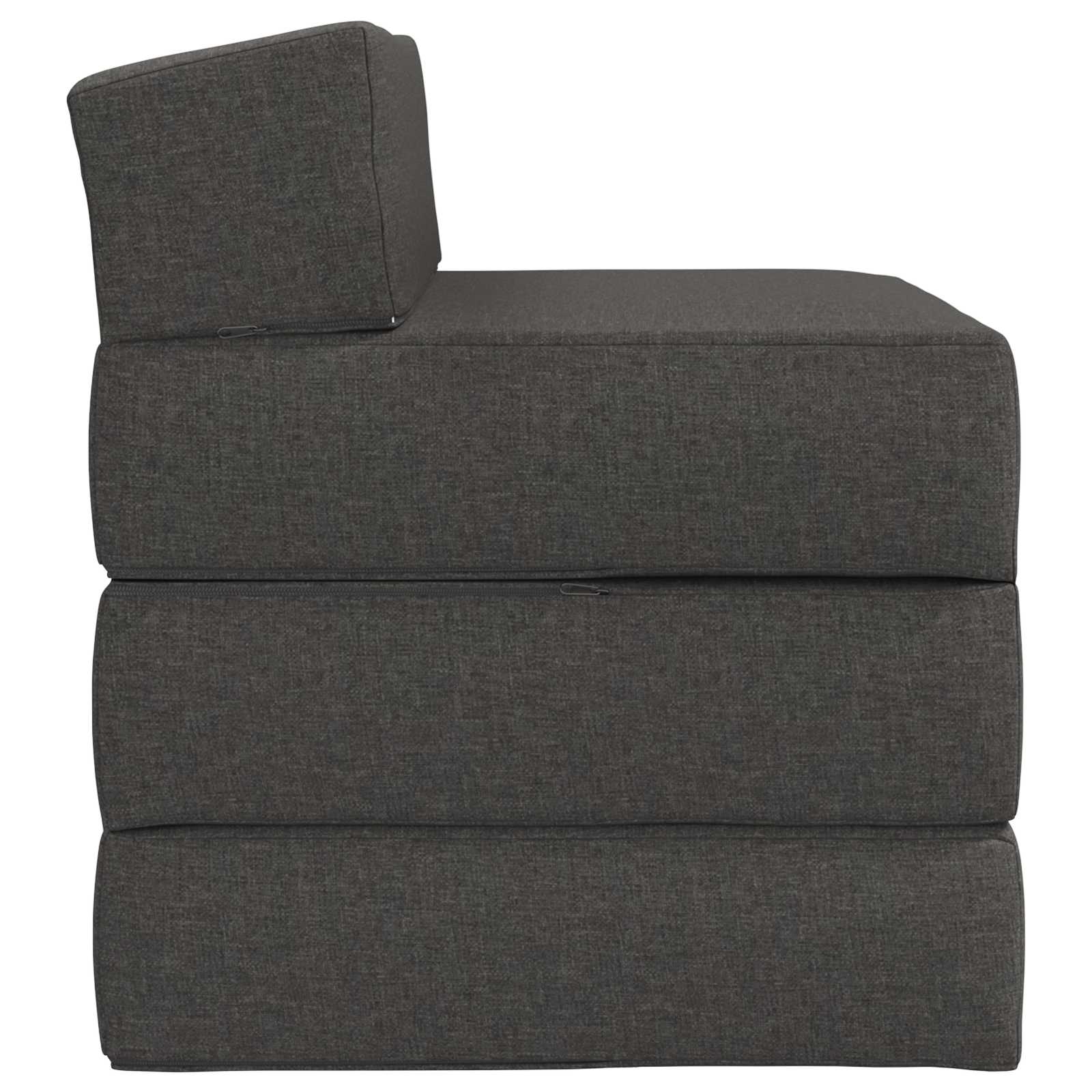 Sofa na razvlačenje Tamnosiva 200 x 70 x 15 cm Tkanina