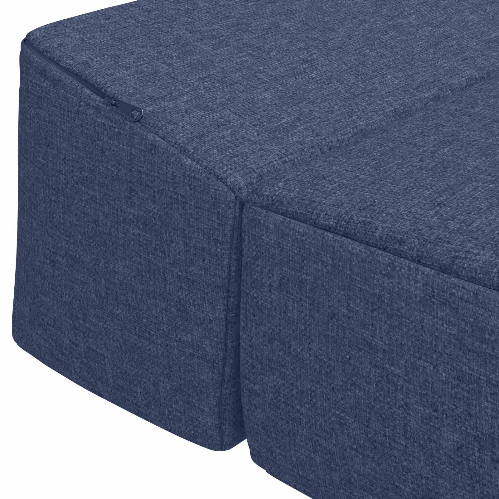 Sofa na razvlačenje Plava 200 x 70 x 15 cm Tkanina